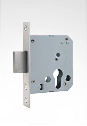 50mm不銹鋼單方舌插芯鎖體 50mm不銹鋼單方舌插芯鎖體